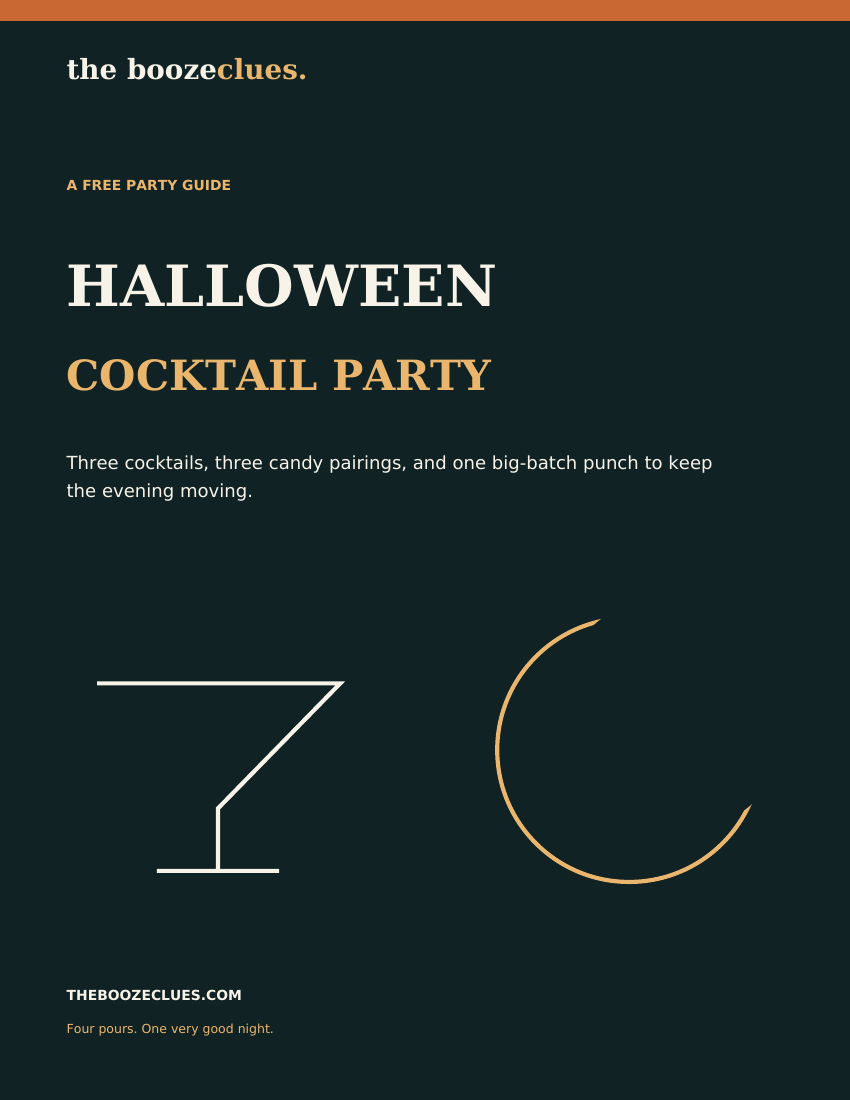 Cover of the Halloween Cocktail Party guide